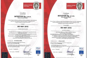 Certyfikat ISO 9001:2015